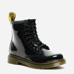 Dr.Marten Black Patent Leather Lace Up Boots
